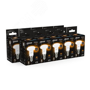 Лампа светодиодная LED 4 Вт 350 лм 3000К грибок R39 теплый E14 AC 220В Black - фото 12