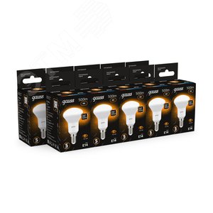 Лампа светодиодная LED 6 Вт 500 лм 3000К грибок R50 теплый E14 AC 220В Black - фото 12