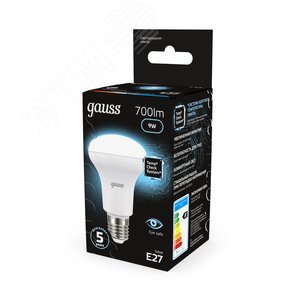 Лампа светодиодная LED 9 Вт 700 лм 4100К грибок R63 нейтральный E27 AC 220В Black - фото 13