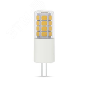 Лампа светодиодная LED 4 Вт 400 лм 4100К капсула нейтральный G4 AC/DC 12В керамическая низковольтная Elementary - фото 1