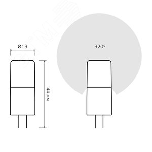 Лампа светодиодная LED 4 Вт 400 лм 4100К капсула нейтральный G4 AC/DC 12В керамическая низковольтная Elementary - фото 7