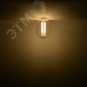 Лампа светодиодная филаментная LED 4.5 Вт 470 лм 2700К AC180-240В E14 ST45 теплая Basic 1141115 GAUSS - 3