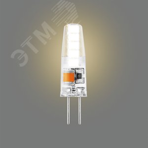 Лампа светодиодная LED 2 Вт 180 лм 3000К капсула теплый G4 AC 220В силиконовая Basic - фото 2