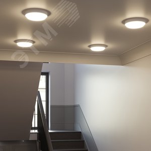 Светильник светодиодный ДБП 25 Вт 1840 Лм 4000К AC 220В белый IP65 круг D210х52 мм пластик ЖКХ LITE - фото 4