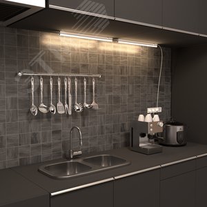 Светильник линейный светодиодный ДБО 10 Вт 740 лм 4000К AC 220В IP20 561х22х36мм крепления провода и коннекторы входят в комплект TL Black Gauss - фото 5