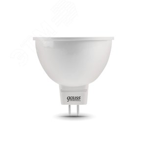Лампа светодиодная LED 5.5 Вт 430 лм 3000К AC180-240В GU5.3 софит MR16 теплая  Elementary Gauss 13516 GAUSS - 4