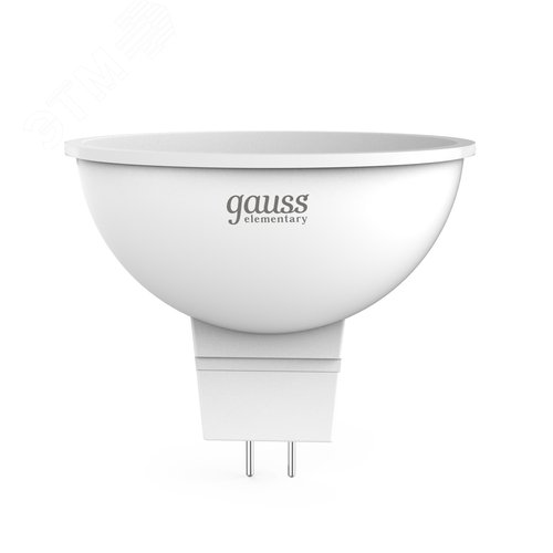 Лампа светодиодная LED 5.5 Вт 450 лм 4100К софит MR16 нейтральный GU5.3 AC 220В Elementary - фото 1
