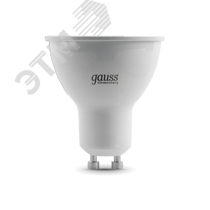 Лампа светодиодная LED 11 Вт 850 лм 3000К AC180-240В GU10 софит MR16 теплая  Elementary Gauss