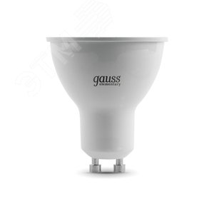 Лампа светодиодная LED 9 Вт 640 лм 3000К AC180-240В GU10 софит MR16 теплая  Elementary Gauss 13619 GAUSS - 4