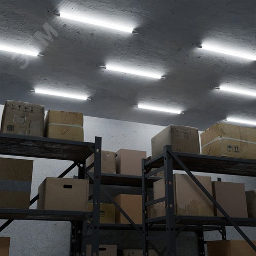 Светильник промышленный линейный ДСП 18 Вт 1800 лм 6500К AC 220В IP65 1035х32х39мм матовый с БАП 1,5ч ULTRACOMPACT - фото 6