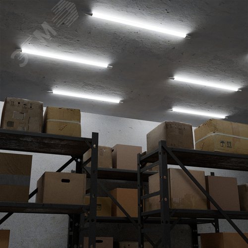 Светильник промышленный линейный ДСП 36 Вт 3600 лм 4000К AC 220В IP65 1635х32х39мм матовый с БАП 1,5ч ULTRACOMPACT - фото 6