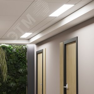 Светильник светодиодный ДПО 50 Вт 4550 лм 6500К AC 220В IP20 1492х75х25мм матовый опал WLF-1 - фото 4