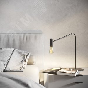 Лампа светодиодная филаментная LED 10 Вт 970 лм 4100К ST64 нейтральный E27 AC 220В прозрачная колба Black Filament - фото 6