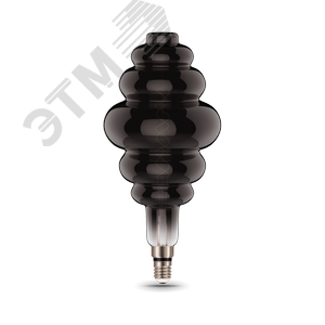 Лампа светодиодная филаментная LED 8 Вт 380 лм 2700К AC185-265В E27 Honeycomb теплая серая колба Black Filament