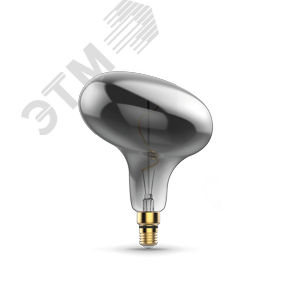 Лампа светодиодная филаментная LED 6 Вт 240 лм 2400К AC185-265В E27 FD180 теплая серая колба Black Filament