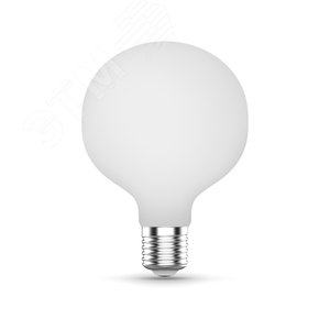Лампа светодиодная филаментная LED 10 Вт 1070 лм 3000К AC185-265В E27 шар G95 теплая матовая колба диммируемая Black Filament Gauss 189202110-D GAUSS - 4