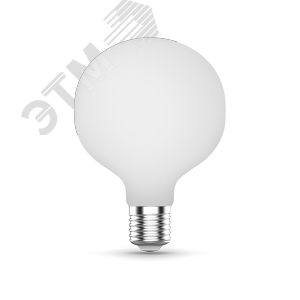Лампа светодиодная филаментная LED 10 Вт 1070 лм 3000К AC185-265В E27 шар G95 теплая матовая колба диммируемая Black Filament Gauss