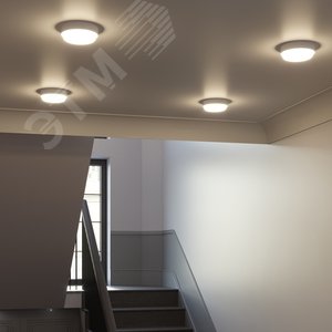 Светильник светодиодный ДБП 15 Вт 1100 лм 4000К AC 220В Белый IP40 круг D155х33мм Пластик ЖКХ с оптико-акустическим датчиком HALL - фото 5