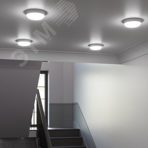 Светильник светодиодный ДБП 20 Вт 1560 Лм 6500К AC 220В белый IP40 круг D180х33 мм пластик ЖКХ HALL - фото 5