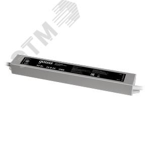 Блок питания (драйвер) для светодиодной ленты 50 Вт 24 В герметичный IP66 Black 202022050 GAUSS