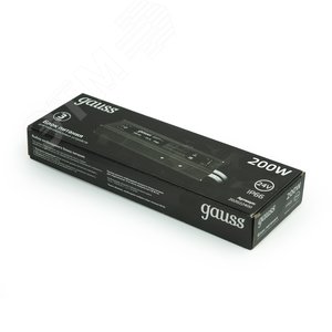 Блок питания (драйвер) для светодиодной ленты 200 Вт 24 В герметичный IP66 Black Gauss 202022400 GAUSS - 9