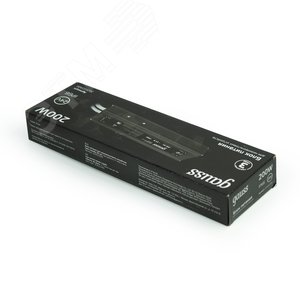 Блок питания для светодиодной ленты 200 Вт AC 100-264В Uвых 24В IP67 248х72х33мм Black - фото 8