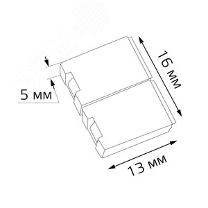 Набор коннекторов для светодиодной ленты 2835 8мм Упак 5 шт Аксессуары - фото 4