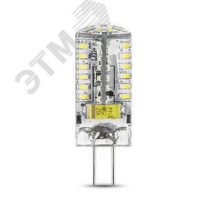 Лампа светодиодная LED 3 Вт 230 Лм 2700К теплая G4 капсула 12 В силикон Black 207707103 GAUSS - 4