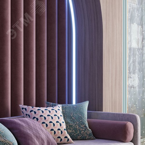 Лента светодиодная 14 Вт/м DC 24В RGB IP65 60LED SMD5050 Black Gauss - фото 8