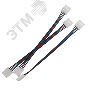 Набор коннекторов для светодиодной ленты 10 мм RGB с возможностью изгиба 3 шт. в упак.