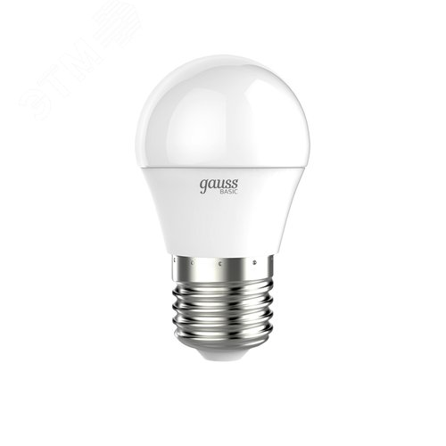 Лампа светодиодная LED 5.5 Вт 470 лм 4000К шар P45 нейтральный E27 AC 220В Basic - фото 1