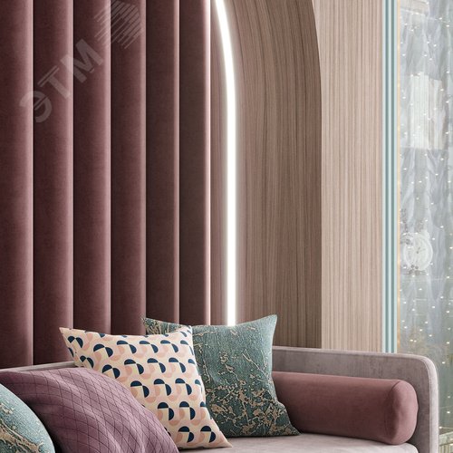 Лента светодиодная 9.6 Вт/м DC 12В 6500К IP20 120LED SMD2835 420 лм/м Black - фото 7