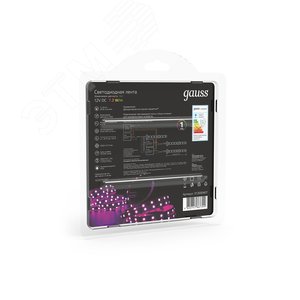 Лента светодиодная 7.2 Вт/м DC 12В RGB IP20 30LED SMD5050 330 лм/м Black - фото 7