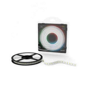 Лента светодиодная 14.4 Вт/м DC 12В RGB IP20 60LED SMD5050 660 лм/м Black - фото 3