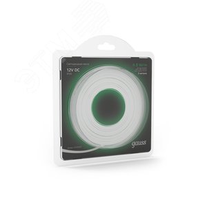 Лента светодиодная 4.8 Вт/м DC 12В Зеленый IP20 60LED SMD2835 210 лм/м Black - фото 6