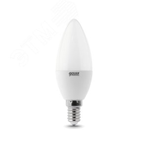 Лампа светодиодная LED 10 Вт 710 лм 3000К AC180-240В E14 свеча теплая  Elementary Gauss 33110 GAUSS - 4