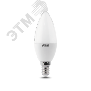 Лампа светодиодная LED 10 Вт 710 Лм 3000К E14 свеча теплая Elementary Gauss