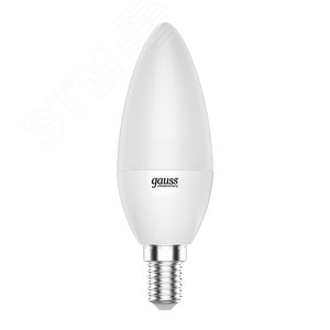 Лампа светодиодная LED 6 Вт 420 лм 3000К AC180-240В E14 свеча теплая  Elementary Gauss 33116 GAUSS - 4