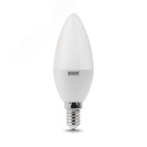 Лампа светодиодная LED 8 Вт 520 лм 3000К AC180-240В E14 свеча теплая  Elementary Gauss 33118 GAUSS - 4