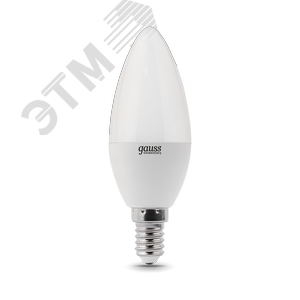 Лампа светодиодная LED 8 Вт 520 Лм 3000К теплая Е14 Свеча Elementary Gauss (33118)