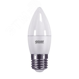 Лампа светодиодная LED 6 Вт 420 лм 3000К AC180-240В E27 свеча теплая  Elementary Gauss 33216 GAUSS - 4