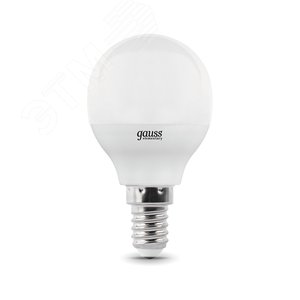 Лампа светодиодная LED 10 Вт 710 лм 3000К AC180-240В E14 шар P45 теплая  Elementary Gauss 53110 GAUSS - 4