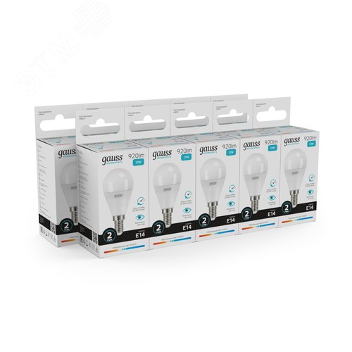 Лампа светодиодная LED 12 Вт 920 лм 4100К шар P45 нейтральный E14 AC 220В Elementary - фото 9