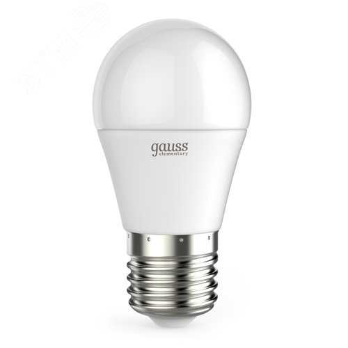 Лампа светодиодная LED 12 Вт 950 лм 6500К шар P45 холодный E27 AC 220В Elementary - фото 1