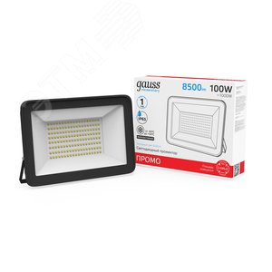 Прожектор светодиодный ДО 100 Вт 8500 Лм 6500К AC 220В IP65 206х240х31 мм Elementary PROMO G2 - фото 2