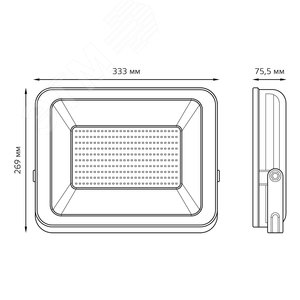Прожектор светодиодный ДО 200 Вт 17000 Лм 6500К AC 220В IP65 290х353х34мм Elementary PROMO G2 - фото 6