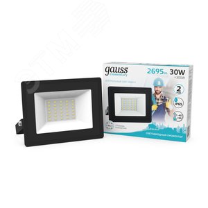 Прожектор светодиодный ДО 30 Вт 2695 Лм 4000К AC 220В IP65 126х136х30мм Elementary G2 - фото 2