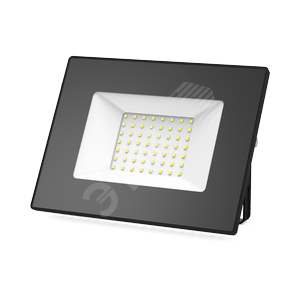 Прожектор светодиодный ДО-50Вт 4500 Лм 6500К IP65  200-240 В PROMO черный LED Elementary Gauss (613100350P)