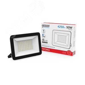 Прожектор светодиодный ДО 50 Вт 4250 Лм 6500К AC 220В IP65 136х153х30 мм Elementary PROMO G2 - фото 2