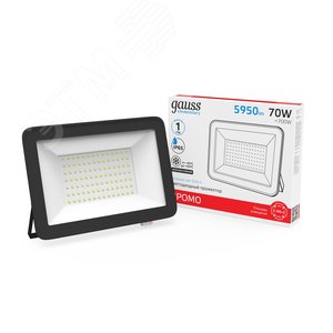 Прожектор светодиодный ДО 70 Вт 5950 Лм 6500К AC 220В IP65 186х220х31 мм Elementary PROMO G2 - фото 2